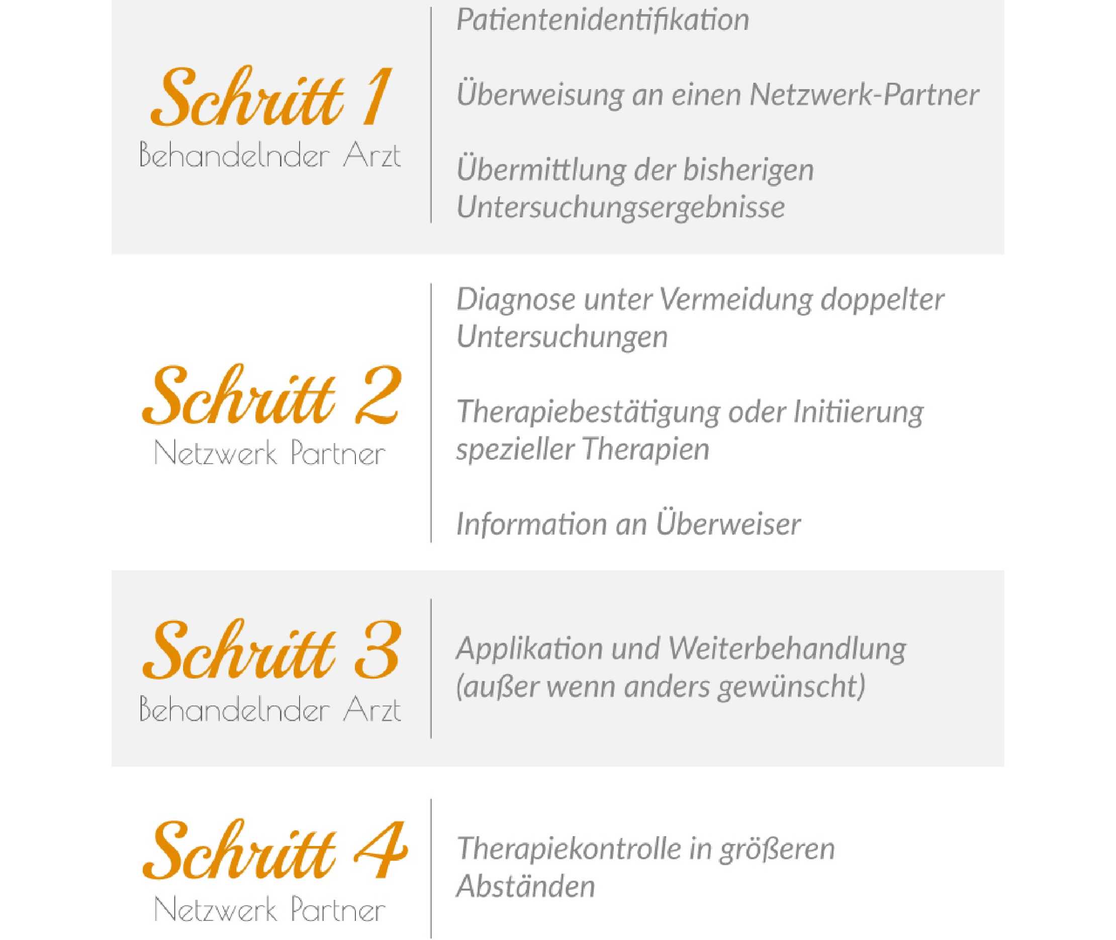 Netzwerk Schweres Asthma: Schritte der Zusammenarbeit