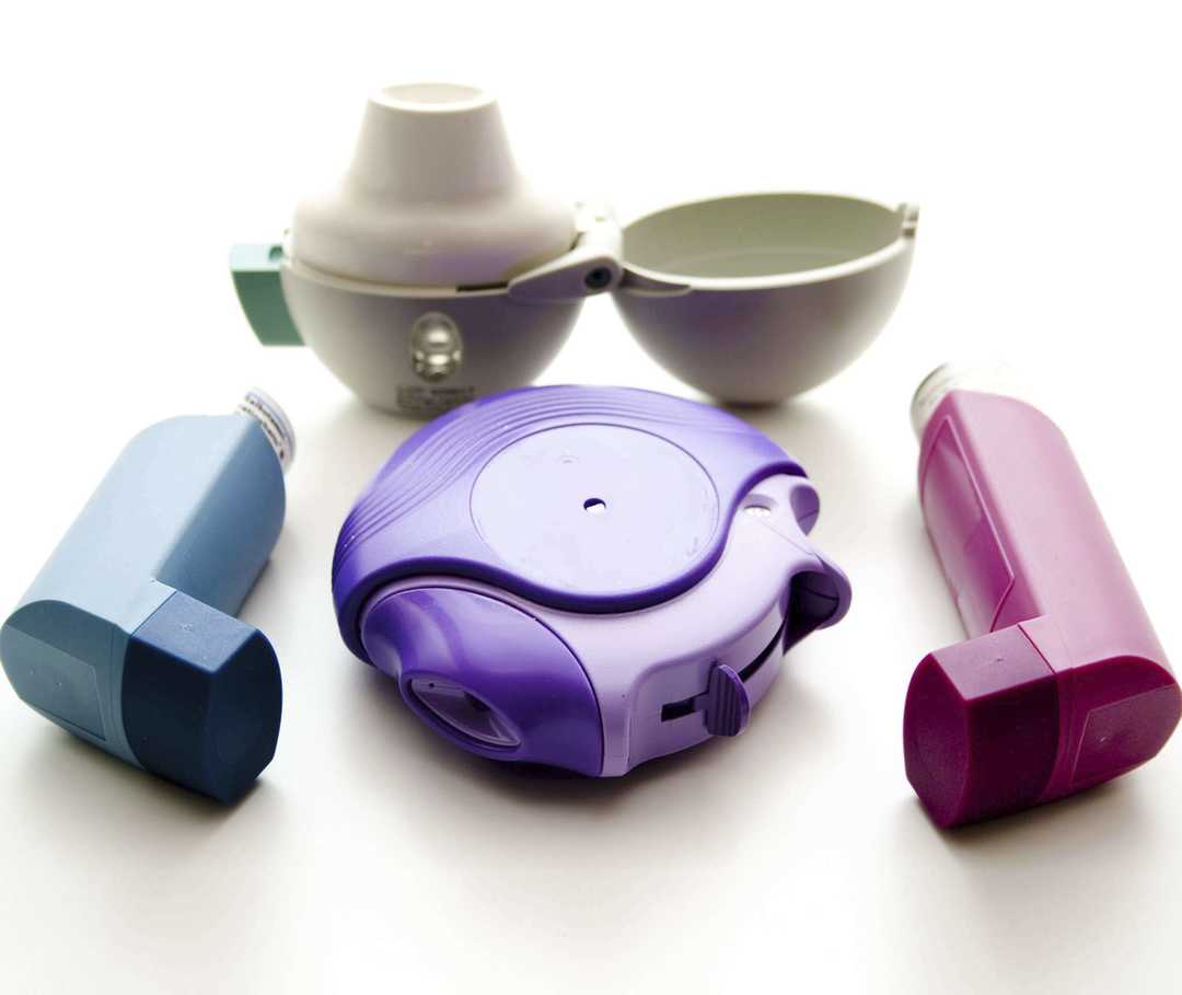 verschiedene Asthmasprays